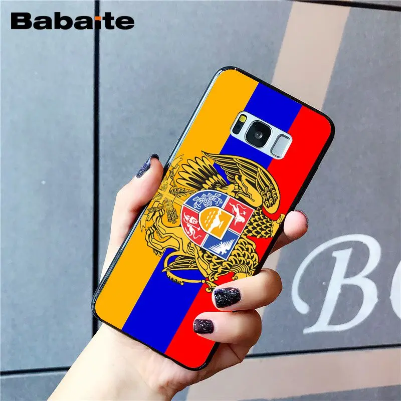 Babaite Armenia Albania флаг России герб чехол для телефона samsung Galaxy S8 S7 edge S10 S10E S10lite S9plus S5 M10 20 - Цвет: A9