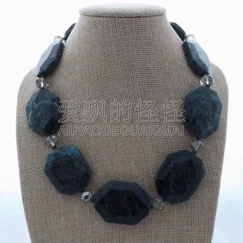 

N122206 20'' Green Apatite Necklace