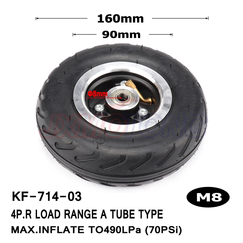 6X2 надувание колеса шины использование " шины сплава концентратор 160 мм пневматические шины электрический скутер F0 пневматические колеса тележки пневматические колеса