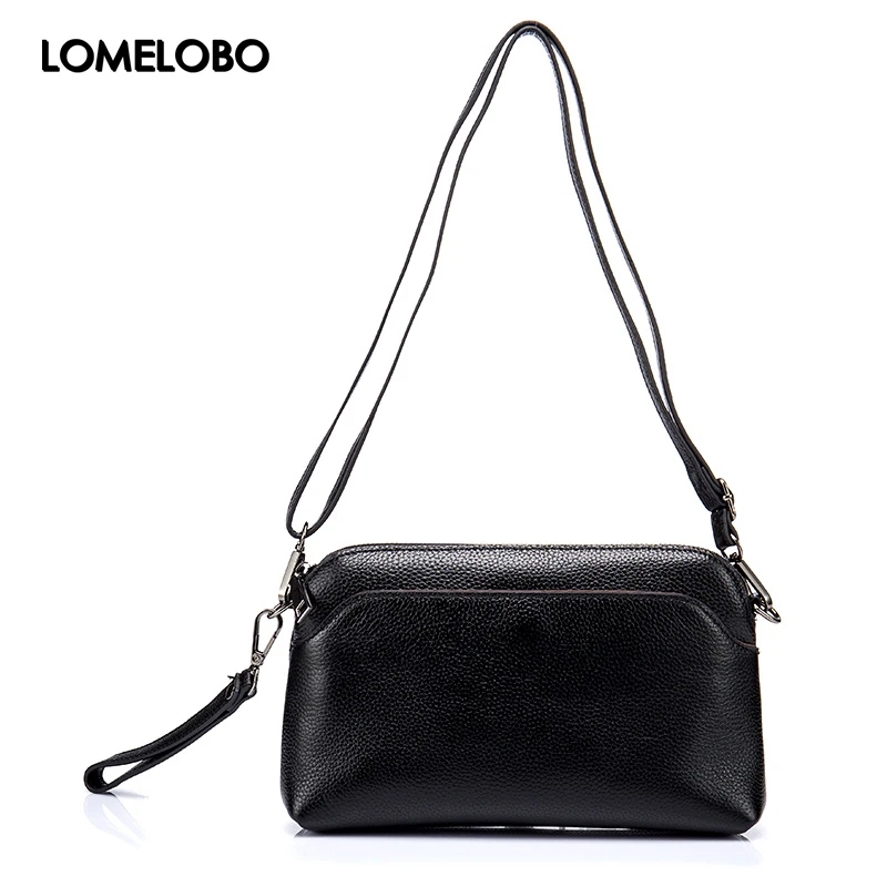 Сумка через плечо Lomelobo Женская маленькая из натуральной кожи H1BL6113|genuine leather shoulder