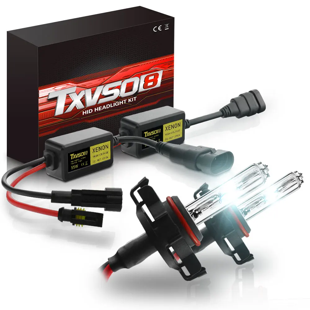 TXVSO8 Xenon HID 55Wx2 комплект преобразования фар лампы новейший 2019 H1 H3 H4 Hi/Lo H7 H8 H9 H11 9004 9005HB3