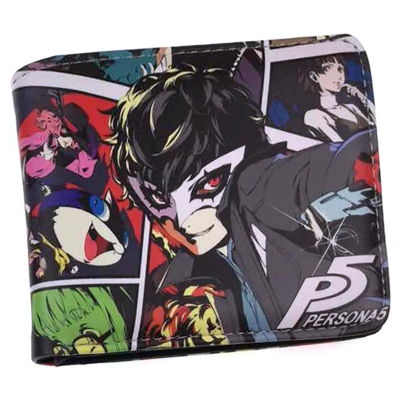 

wallet men game anime joker persona 5 wallet card holder bifold coin purse