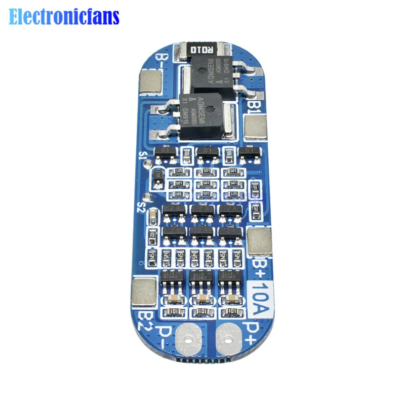 3S 10A BMS литий-ионная батарея Защитная плата 18650 зарядное устройство Защитная балансировка PCB BMS модуль 12,6 в эквалайзер плата