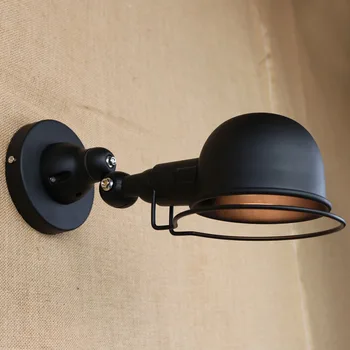 

Wall Light Mechanical Arm France Jielde RH Loft Wall Lamp Reminisce Retractable Black led lighting E14 bulb fixture ZXX0013