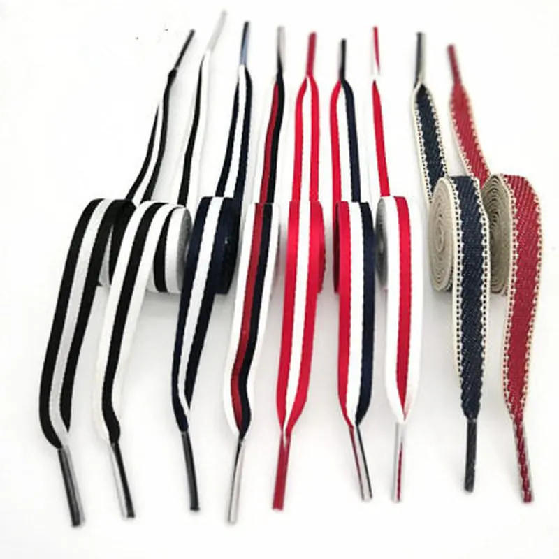 

1Pair Colorful Laces Polyester Red Mixed Color Shoelaces 100cm Women Men Colorful Leather Sports Casual Chromatic Shoe Lace