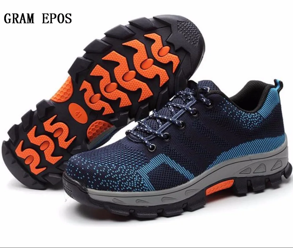 melhor Homens Plus Size Oxfords Botas de Trabalho Biqueira de Aço Sapatos de Segurança Anti Esmagamento Durável Respirável Calçado de Protecção À Prova de Punção