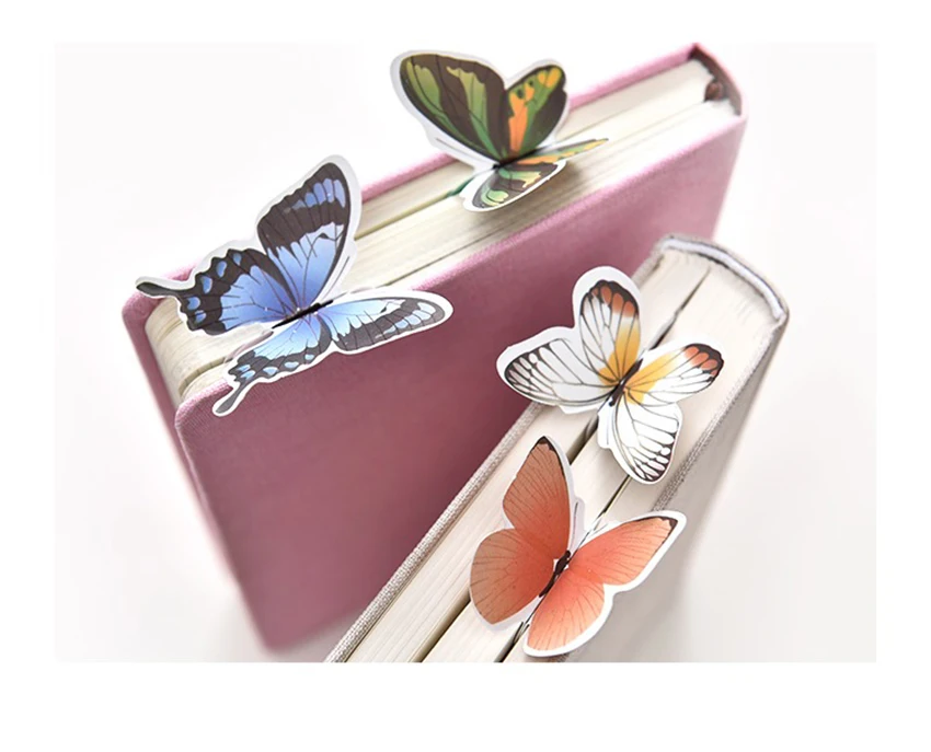Винтажная закладка с бабочкой, Ретро Красивая бумажная Закладка, бумажный держатель для страниц, украшение для книг, канцелярские принадлежности, школьные офисные принадлежности