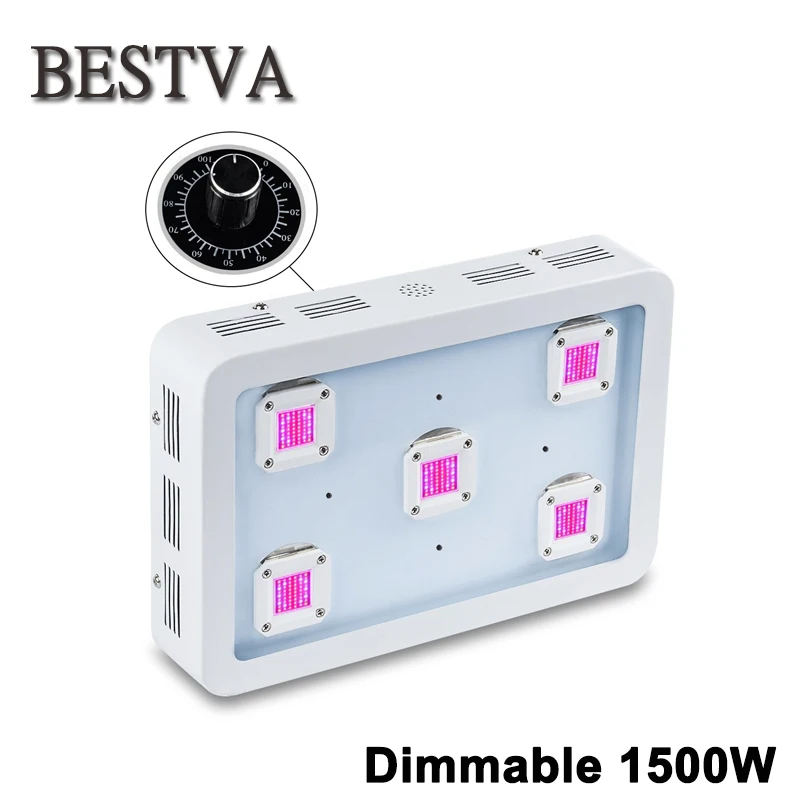 BESTVA затемнения X5 1500 Вт вел светать с красный/синий/белый/UV/IR для комнатных растений гидропоники семена цветов в помещении