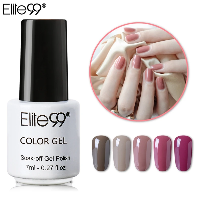 

Elite99 7ML 24 Pieces Nude Color Series Nail Gel Polish Soak Off UV Colorful Nail Colors Art Gel Nail Polish Long-lasting Gel
