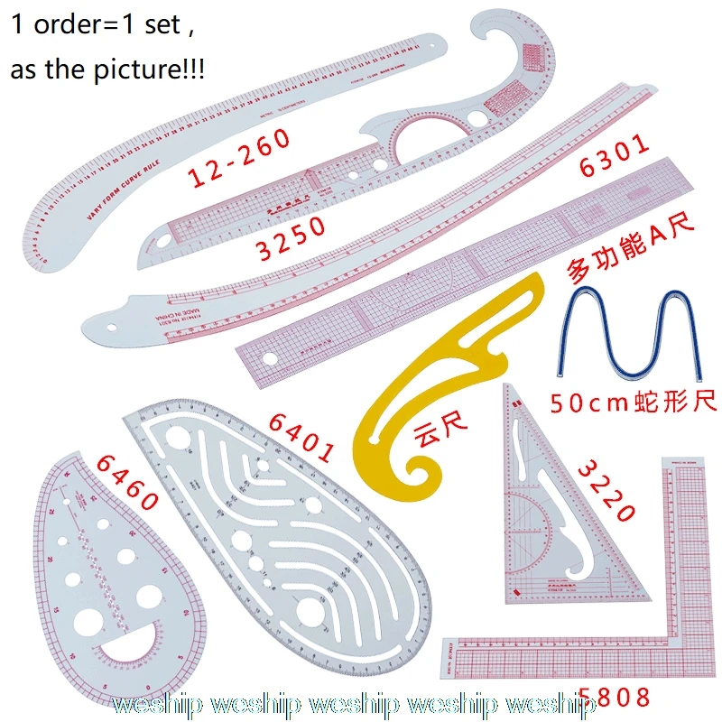Multifunction garment patchwork rulers sewing/quilting ruler/Tailor