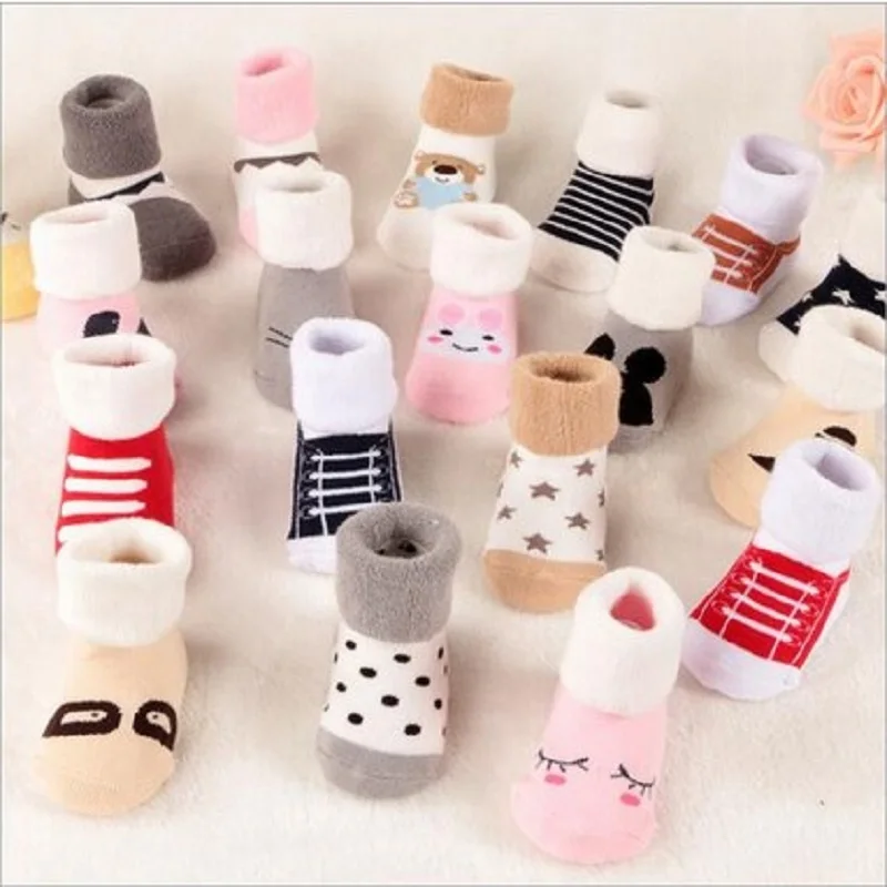 

Winter wear Baby socks newborn floor socks kids cotton socks 40% wool boy and girl children socks Free shipping