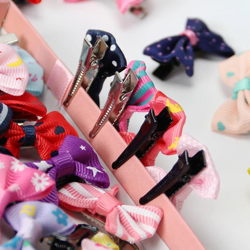 butterfly hair clips 20PCS Mix Color Mini Bow Barrettes Sweet Girls Solid Dot Stripe Hair Clips Kids Hairpins Hair Accessories for Women Girls head wrap for women