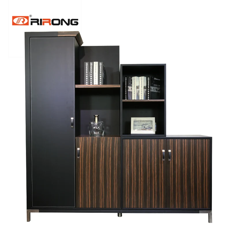 

Black 2M Small Size Office Home Study Room Office Customzied Filling File Cabinet Bookcase