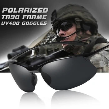 Gafas De Sol polarizadas TR90 para hombre, lentes De Sol ultralivianas, Anti-UV, adecuadas para conducir, estilo militar, 2020