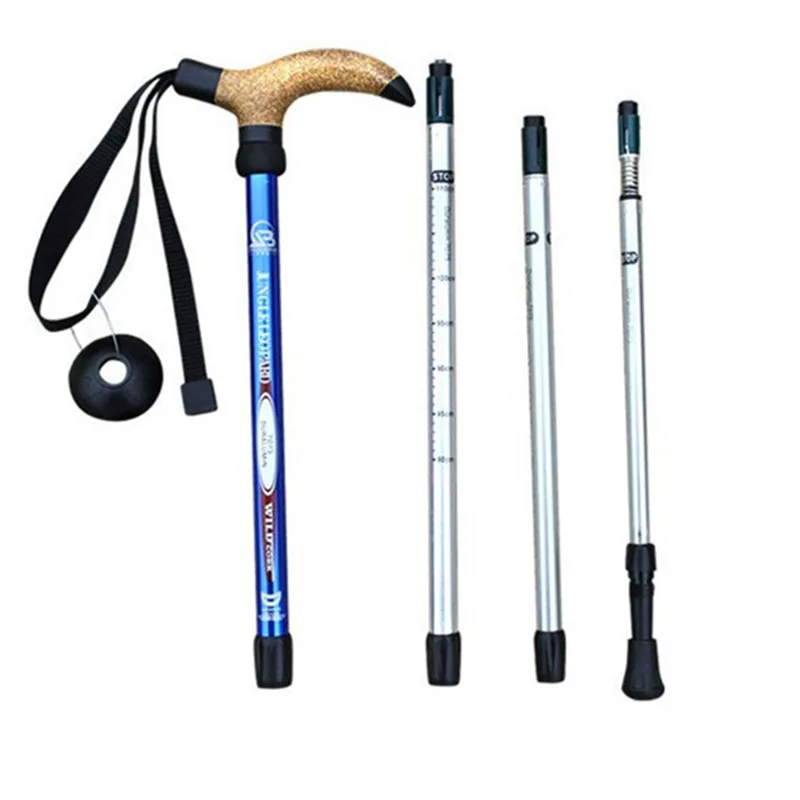Ultraligero bastón para ancianos bastón telescópico Trekking, senderismo para hombre viejo