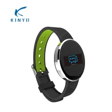 Круглый умный Браслет 0,9" OLED экран трекер активности круглый экран монитор сердечного ритма кровяное давление будильник