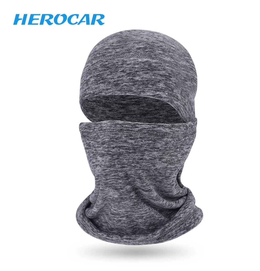 HEROBIKER دراجة نارية قناع الوجه الحرارية الصوف بالاكلافا موتو الباردة واقية الجمجمة كامل الوجه قناع الخريف الشتاء التزلج الدراجات قناع