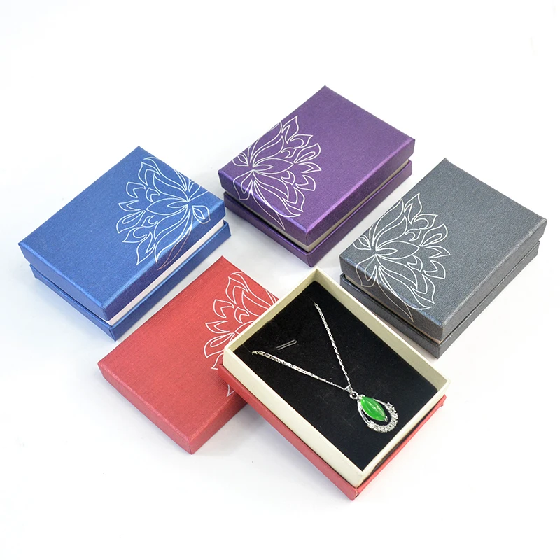 

Box For Jewelry Free Shipping wholesale 40pcs/lot 9*6.8*3.5cm Necklace Pendant Packaging Box Jewelry Gift Display Case