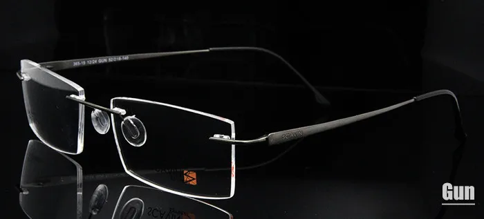 Sorbern Brand Men's Rimless Eyeglasses Pure Titanium Glasses Frame for Men Ultralight Memory Prescription Glasses oculos de grau