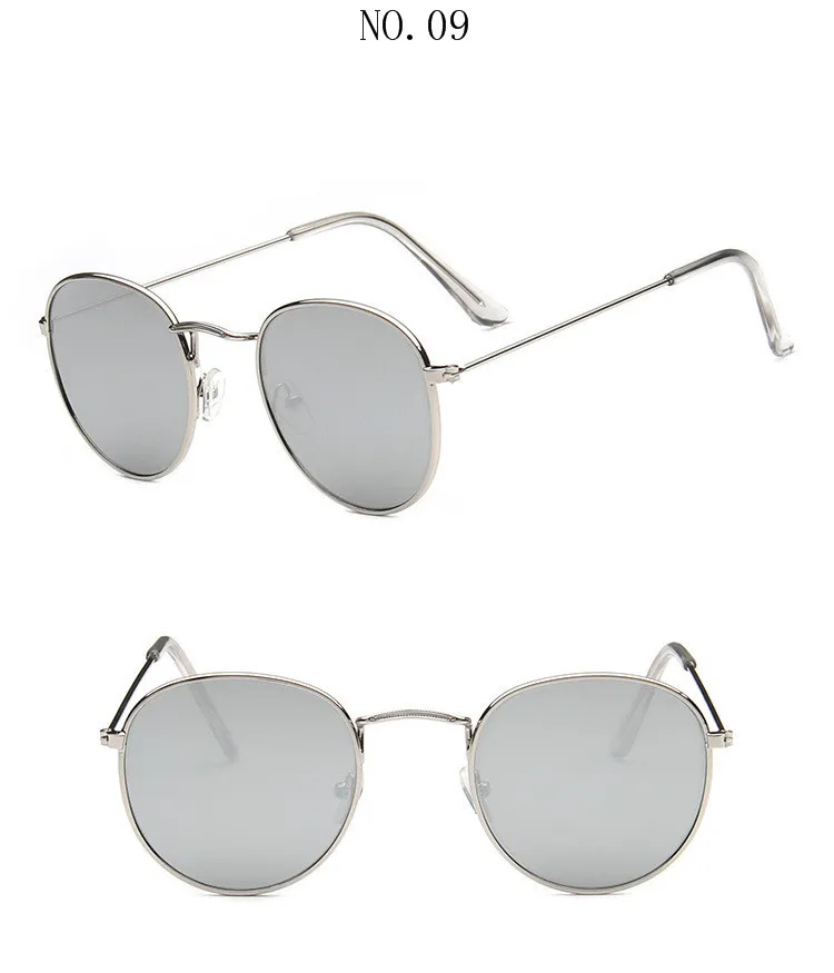 Ретро Круглые Солнцезащитные очки женские мужские брендовые дизайнерские солнечные очки для женщин зеркальные солнечные очки сплав lentes женские oculos de sol