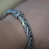 LANGHONG 1pcs Viking Bracelet and Bangle Wolf Head Bracelet For Men and Women Talisman Jewelry 2