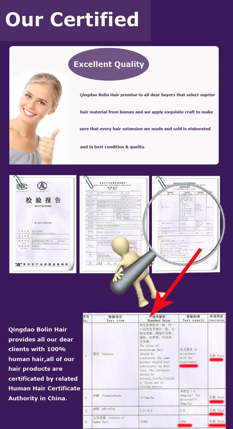 test report human hair