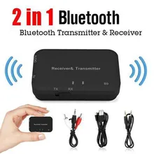 2в1 Bluetooth беспроводной аудио передатчик+ приемник 3,5 мм AUX адаптер BT V4.1 передатчик и приемник встроенный аккумулятор 300 мАч 3B3