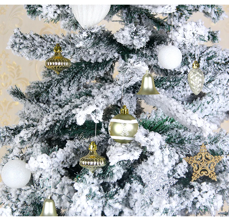 14 inhoo 80pcsset Christmas Tree Ball Ornaments Gift Polystyrene Balls Xmas Party Hanging Ball Merry Christmas Decor for Home 2019