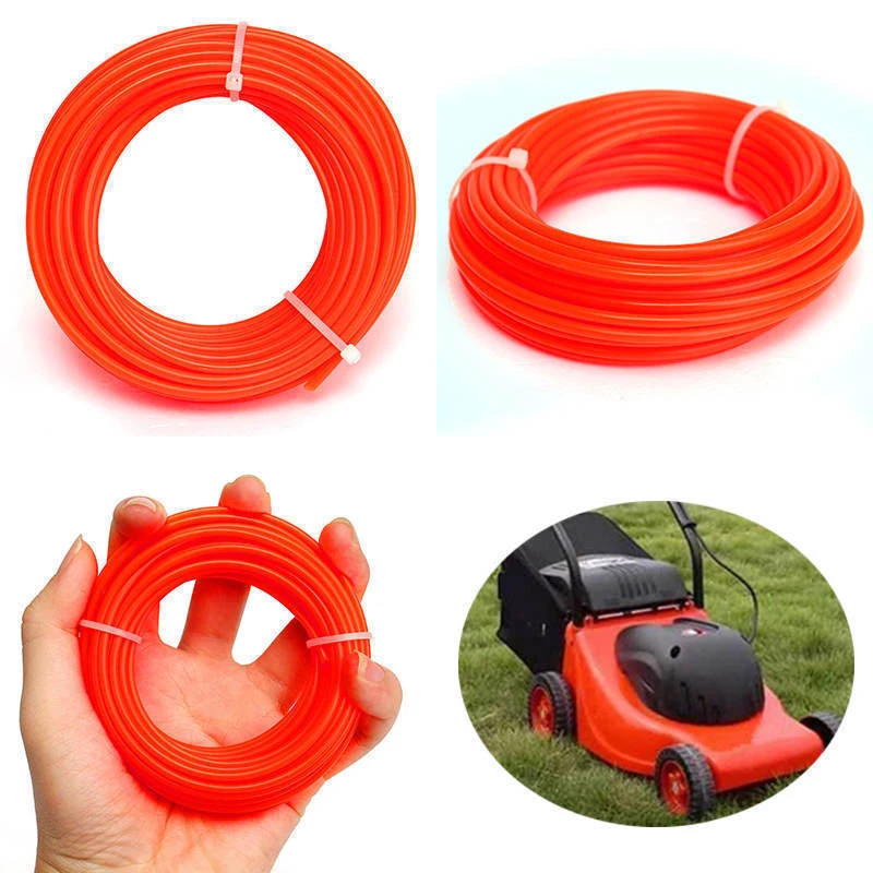 500cm*4mm Strong Trimmer Strimmer Brushcutter Nylon Cord Line Wire String Rope Trimmer Rope Cord Wire String for Grass Strimmer