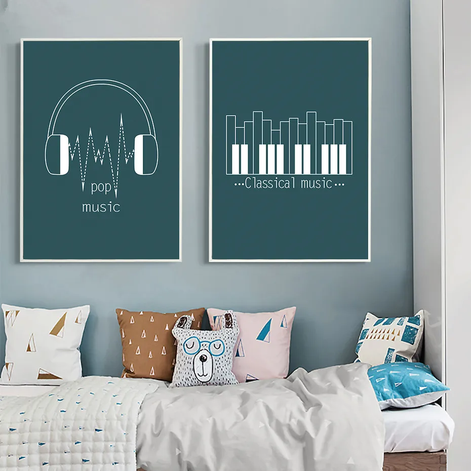 Music-Studio-Related-Creative-Wall-Art-Picture-Minimalist-Line-Drawing-Blue-Paper-Posters-Prints-Home-Decor (3)