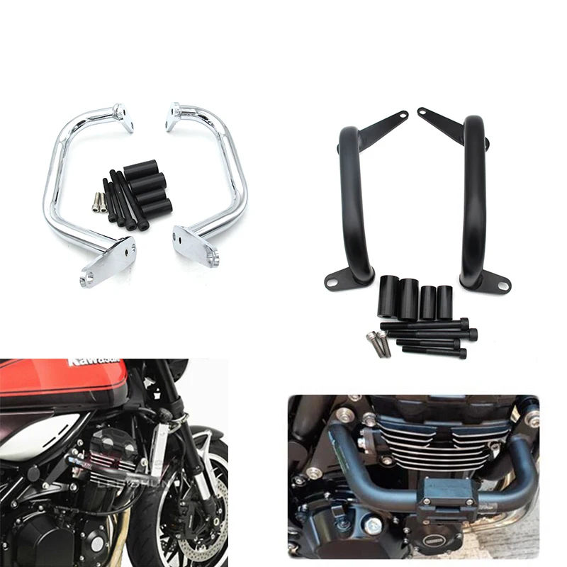 

Motorcycle Crash Bars Frame Protector Protection Guard Engine Protective Frame For Kawasaki Z900RS Z 900RS 2017-2018