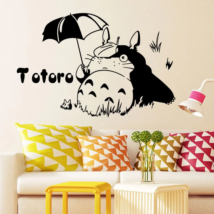 

Lovely Cartoon Totoro Home Wall Stickers Parlour Bedroom Kids Room Art Decals Removable DIY Sticker
