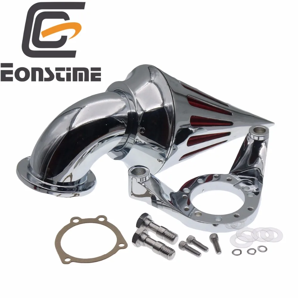

Eonstime Billet Cone Spike Chrome Spike Air Cleaner Kits Intake Filter For Harley CV Carb Delphi V-Twin
