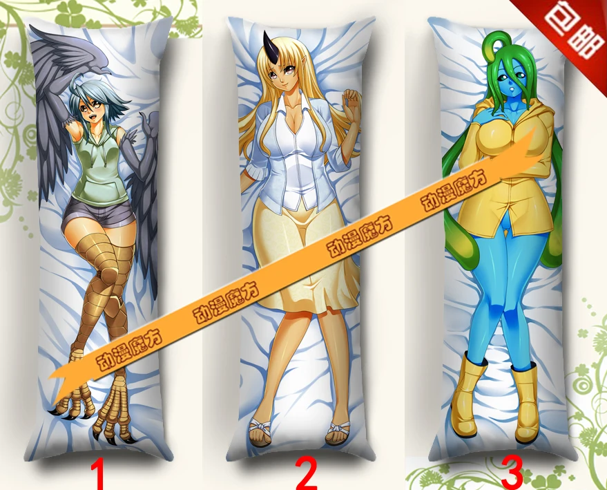 

Free Shipping Japanese Anime hugging pillow case Peach Skin monster musume no iru nichijou