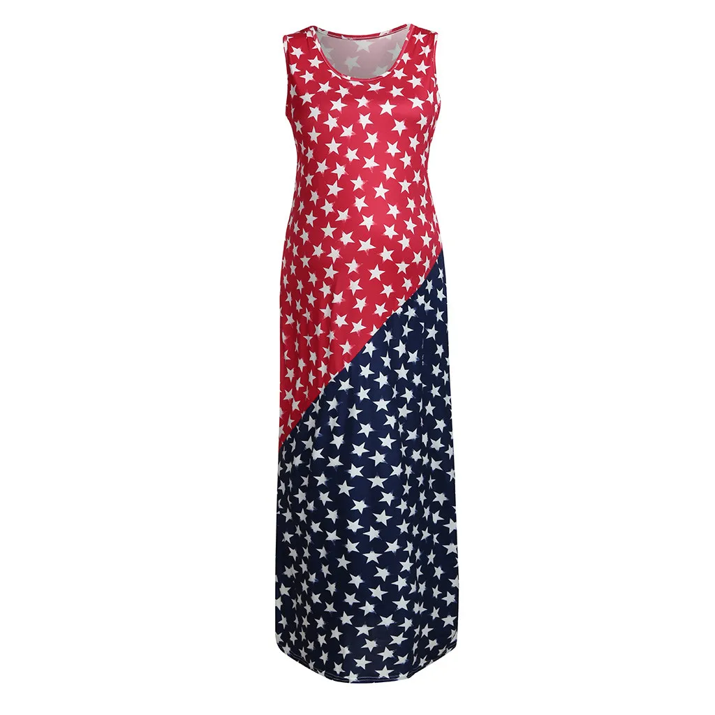 Платья для беременных модные женские платья без рукавов сарафан с американским