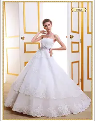 Бесплатная доставка vestido де noiva новый модный casamento 2016 sexy невесты романтический кристалл ремень свадебное платье свадебное бальное платье