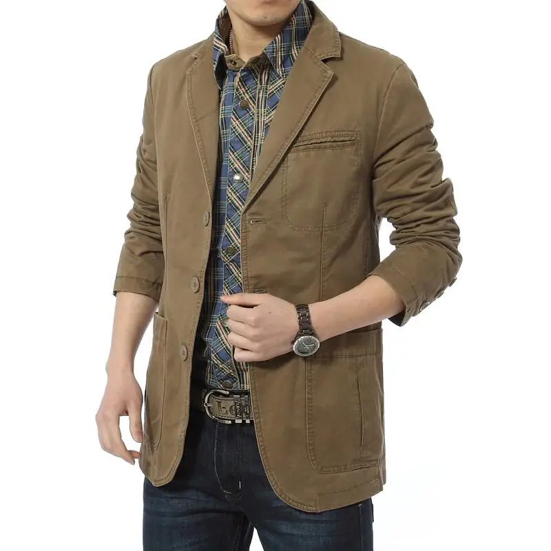 Konsep 38+ Khaki Blazer Men