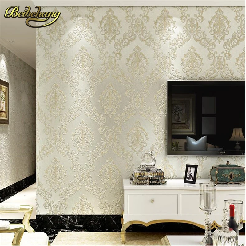 beibehang European - style Damascus 3d three - dimensional non - woven wallpaper living room bedroom TV background wall paper beibehang European - style Damascus 3d three - dimensional non - woven wallpaper living room bedroom TV background wall paper