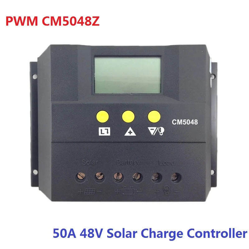 

PWM CM5048Z 50A 48V Solar Charge Controller 50A Charger 2400W Light & Timer Function free shipping