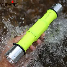 YUPARD для погружения под воду на Водонепроницаемый Q5 светодиодный вспышка светильник фонарь белого и желтого цвета светильник+ 2*1800 мАч 18650 аккумуляторная батарея+ зарядное устройство