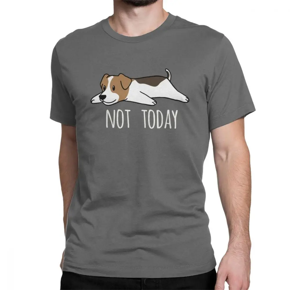 

Funny Not Today Jack Russell Terrier Dog Man's T Shirts Hipster Cotton Short Sleeve Tee Shirt Crew Neck T-Shirt Gift Clothes