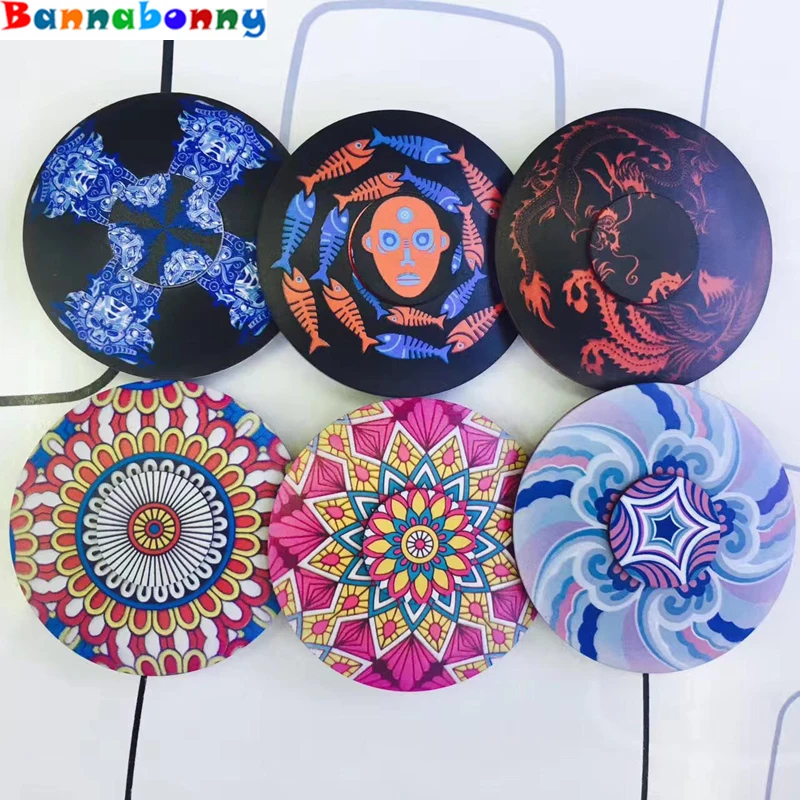 20PCS Lot Newest National Wind Hand Spinner fidget spinner metal kaleidoscope changed whirlwind disc EDC Tip