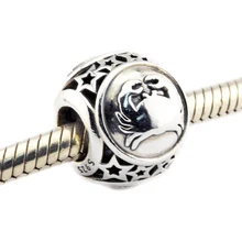 Сделай Сам бусины для изготовления ювелирных изделий Стерлинговое Серебро-ювелирные изделия Рак звезда знак шарик Подвески Серебро 925 Berloque Perles женщины