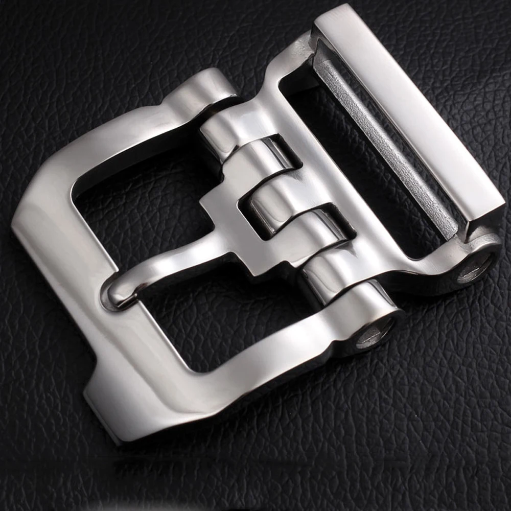 Stainless steel 40mm inner width man leather craft tactical belt buckle hardware accessories