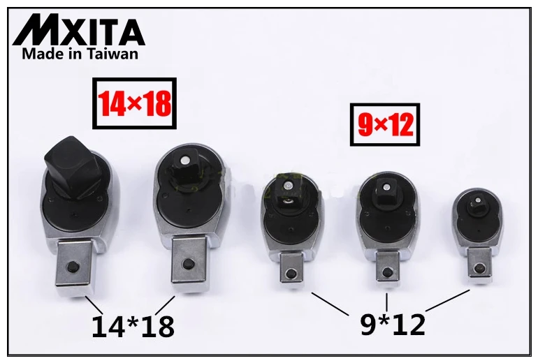 MXITA открытый динамометрический ключ вставка трещотка вставка инструменты головка 9X12 14X18