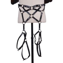 Сексуальные подвязки, пояс для связывания, модные женские ремни, ремни для тела, панк ремень, от талии до ног, регулируемые ремни для чулок