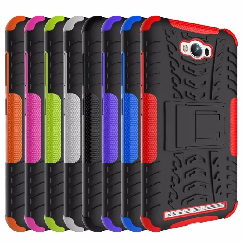 Luxury Armor TPU Shock Proof Silicone + Hard Case Cover For Asus Zenfone Max ZC550KL 5.5 inch Protective Back Cover With Stand (27)