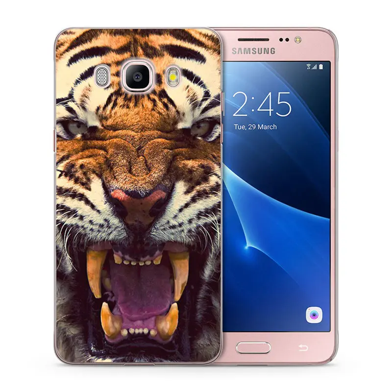 Животные Лев корпус под плетенную сумку чехол для телефона Samsung Galaxy A3 A5 2016 S8 S8plus Note