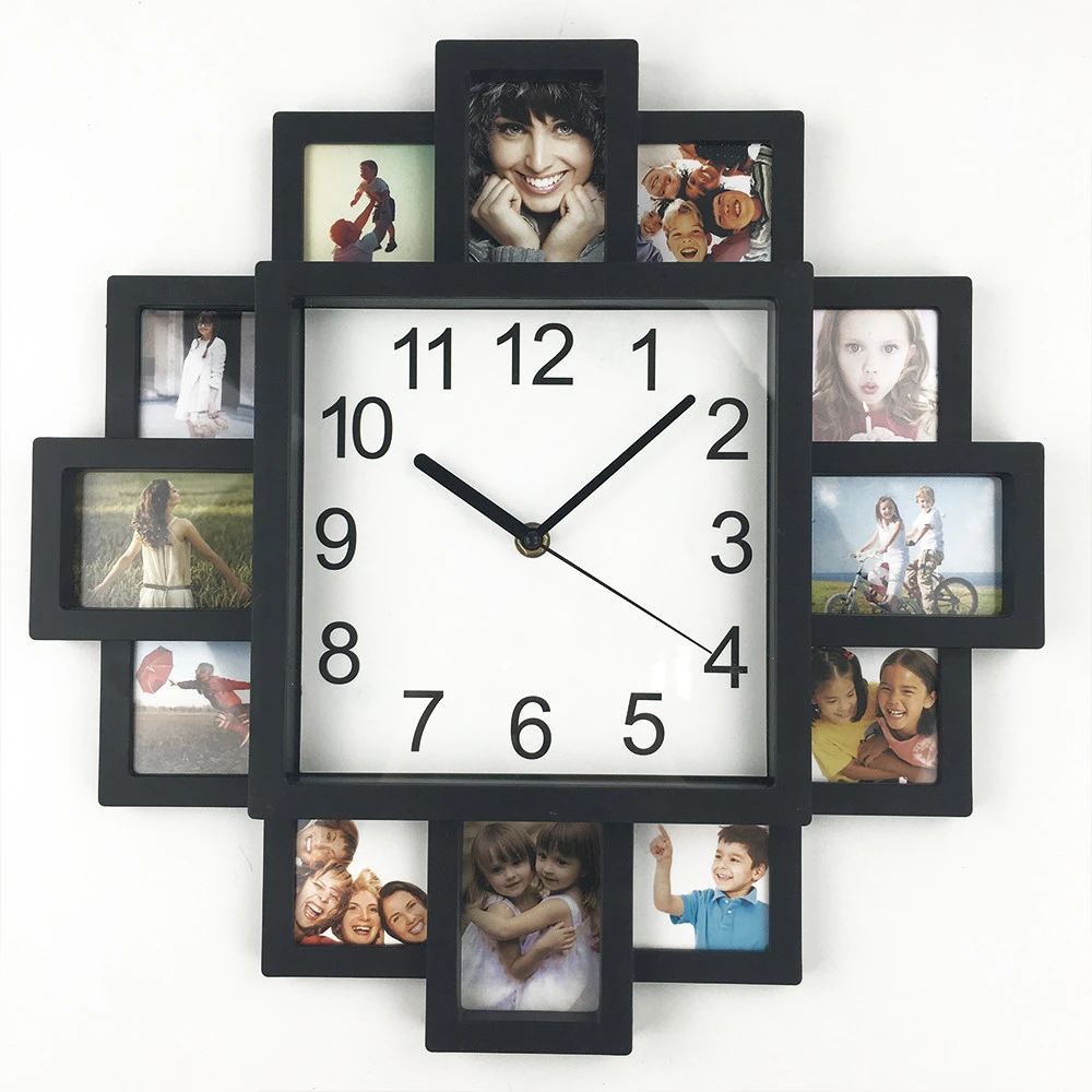 Diy Photo Frame Clock 21 New Diy Wall Clock Modern Design Plastic Art Pictures Clock Unique Klok Home Decor Horloge Diy Wall Clock Frame Clockphoto Frame Clock Aliexpress