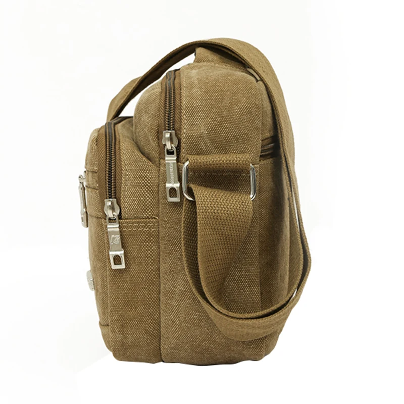 أزياء الرجال حقيبة أوراق قماشيّة عارضة متعددة جيب الكتف Crossbody أكياس بسيطة الكاكي حقيبة يد للسفر Bolsas الأنثوية موهير أزياء الرجال حقيبة أوراق قماشيّة عارضة متعددة جيب الكتف Crossbody أكياس بسيطة الكاكي حقيبة يد للسفر Bolsas الأنثوية موهير